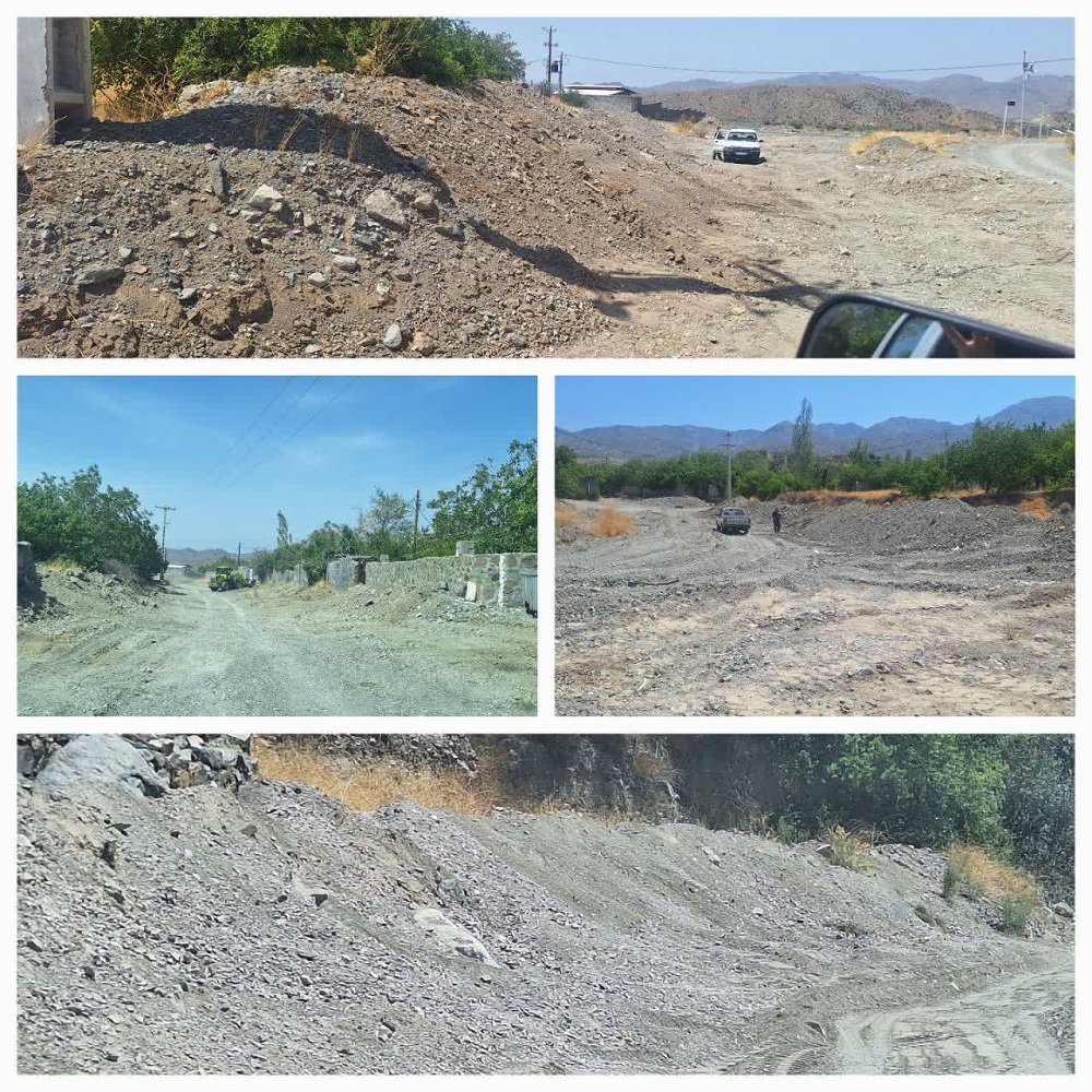 لایروبی و ساماندهی رودخانه‌های روستای شهید سعیدی جیرفت